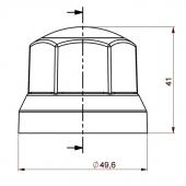 Krytky šroubů kol F-32mm nízké, černé _b Krytky šroubů kol F-32mm nízké, černé _b