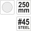 Rašple na dřevo kulatá 250 mm #45