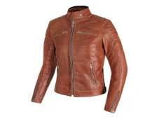 Dámská kožená bunda na motorku TXR Carmen hnědá velikost M