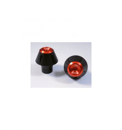 Padací protektory PHV Aprilia RS 125 - Barva krytek: Červený eloxovaný hliník, Typ protektoru: PHV1K-půlkulatý černý protektor