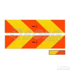 Výstražná tabule na auto (tahač) 565x132mm šrafovaná E20 (hliníková),TWY073 Výstražná tabule na auto (tahač) 565x132mm šrafovaná E20 (hliníková),TWY073