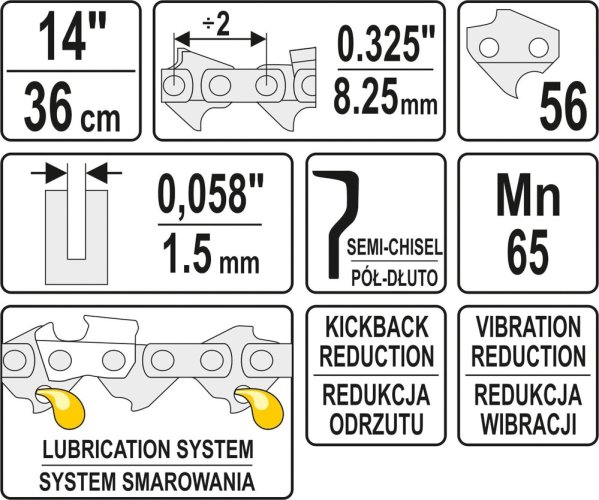 Řetěz pro motorovou pilu 13" 0,325