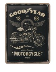 Plechová cedule: Good Year Motorcycle 20x15cm