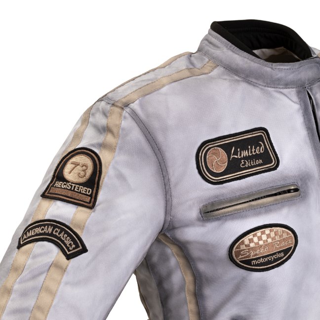 Dámská textilní bunda W-TEC Virginia VELIKOST S BÍLÁ