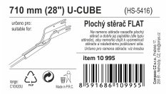 Stěrač FLAT BULK (U-CUBE) 28"/710mm