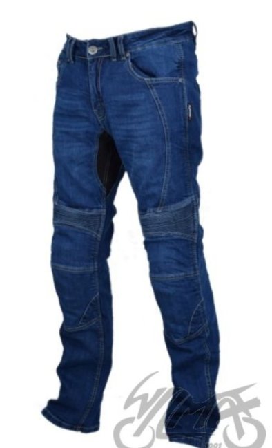 Pánské kevlarové kalhoty Leoshi Jeans Dupont(TM) Kevlar(R) Modré s chrániči CE