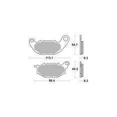 AP-Racing Disc Pad Organic Scooter #1221