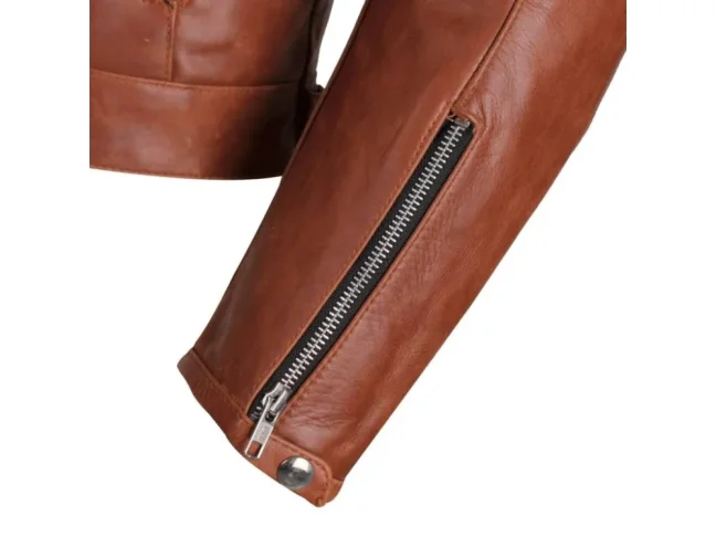 Dámská kožená bunda na motorku TXR Carmen hnědá velikost M