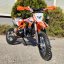 Dětská benzínová motorka Pitbike Markstore ZUUMAV 14/12 oranžová poloautomat