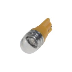 LED T10 oranžová, 12V, 1LED/3SMD s čočkou