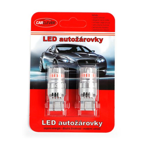 LED T20 (7443) červená, 12V, 23LED SMD