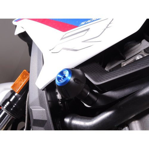 Padací protektory PHV BMW S 1000 R - Barva krytek: Červený eloxovaný hliník, Typ protektoru: PHV1K-půlkulatý černý protektor