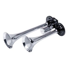 Fanfára 2-tónová 12/24V chrom, 290/230mm, bez kompresoru, 03617