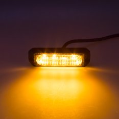 x SLIM výstražné LED světlo vnější, oranžové, 12-24V, ECE R65