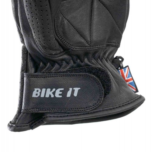Bike It Air Cruiser kožené motocyklové rukavice 'CGA' (černé)