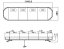 LED rampa 1149mm, modrá, 12-24V, homologace ECE R65