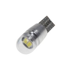 LED T10 bílá, 12V, 2LED/5730SMD s čočkou