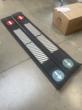 Zástěrky gumové, šrafované, 240 x 33cm, 0087  _b