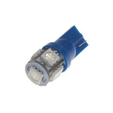 LED T10 modrá, 12V, 5LED/3SMD