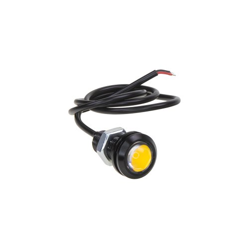 LED světlo pro denní svícení (eagle eye) 18mm, 12V, 3W, oranžová