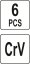 Nástavec adaptér sada 6ks