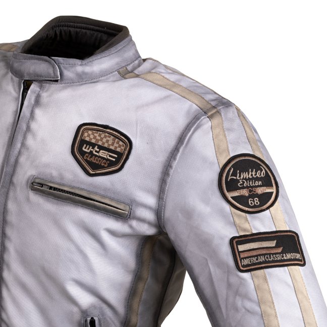 Dámská textilní bunda W-TEC Virginia VELIKOST S BÍLÁ