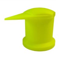 Krytky šroubů kol F-33mm vysoké, žluté, se šipkou nahoře, 1ks