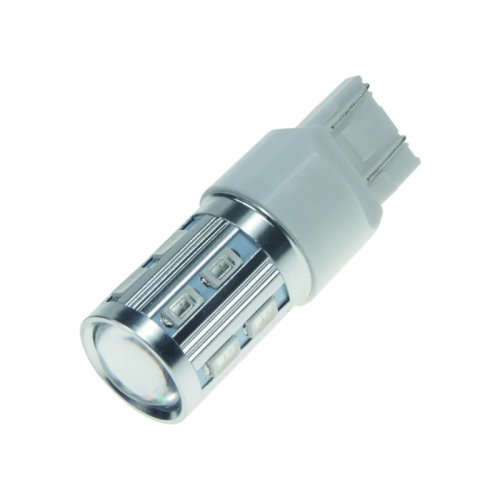 CREE LED T20 (7443) oranžová, 10-30V, 12SMD + 3W LED