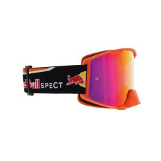 Motokrosové brýle RedBull Spect Strive, oranžové matné, plexi fialové zrcadlové