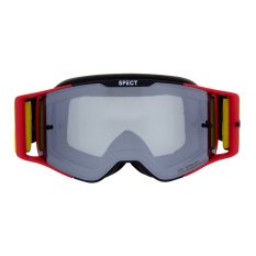 Motokrosové brýle RedBull Spect Torp, černé/červené matné, plexi stříbrné zrcadlové