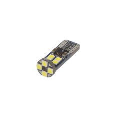 LED T10 bílá, 12-24V, 12LED/3030SMD