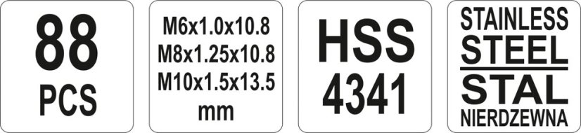 Sada na opravu závitů M6 - M10