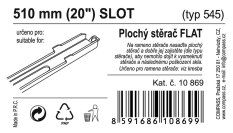 Stěrač FLAT BULK (SLOT) 20"/510mm