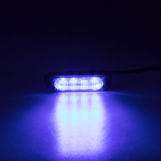 x SLIM výstražné LED světlo vnější, modré, 12-24V, ECE R65