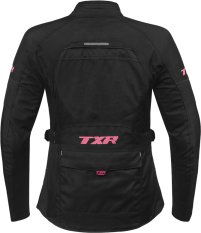 Dámská bunda na motorku TXR Visper černo-růžová