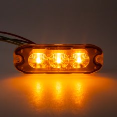 PROFI SLIM výstražné LED světlo vnější, oranžové, 12-24V, ECE R65