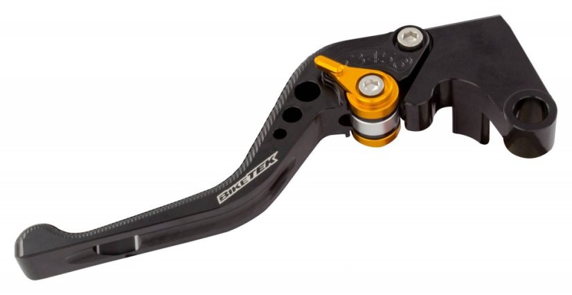 BikeTek Nastavitelný CNC Clutch Lever Short - Black / Gold pojistných událostí - # C59S