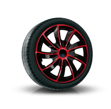 NRM Poklice 14" QUAD BICOLOR BLACK/RED 4 ks_b