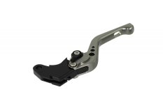 BikeTek Nastavitelný CNC Clutch Lever Short - Titanium / Black Adjuster - # C15S