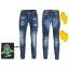 Pánské moto jeansy W-TEC Feeldy - BARVA: modrá, VELIKOST: 4XL