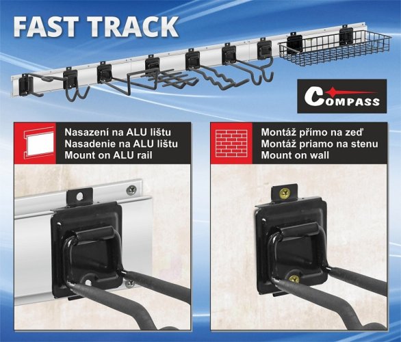 Závěsný systém FAST TRACK S Hook 10cm