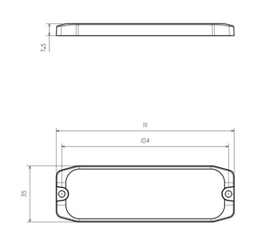 PROFI SLIM výstražné LED světlo vnější, modro-červené, 12-24V