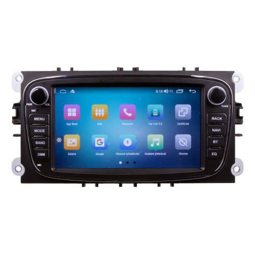 Autorádio pro Ford 2008-2012 s 7" LCD, Android, WI-FI, GPS, CarPlay, 4G, Bluetooth, 2x USB