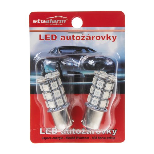 LED BAU15s oranžová, 12V, 27LED/3SMD