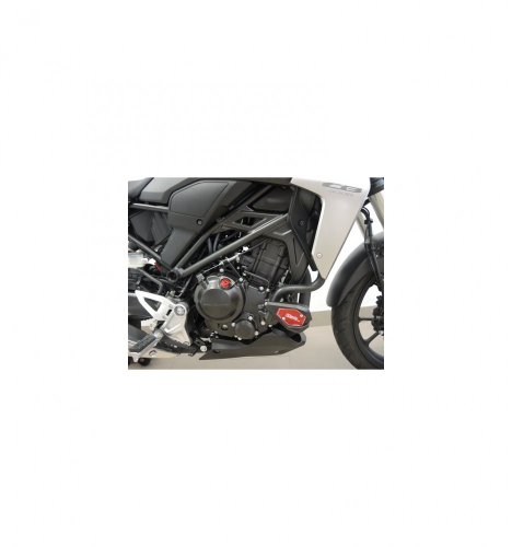 Padací slidery SL01 Honda CB 300R - Barva krytek: Červený eloxovaný hliník, Barva sliderů: Černý polyamid