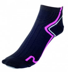Eigo Low Cut ponožky Coolmax Black / Magenta