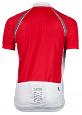 Eigo Logic Pánská krátký rukáv cyklistický dres Red / White
