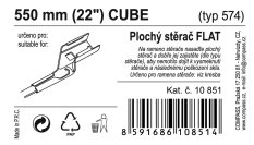 Stěrač FLAT BULK (CUBE) 22"/550mm