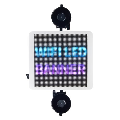 Wifi LED banner – plnobarevný displej s vysokým jasem 21,5 cm x 19,5 cm