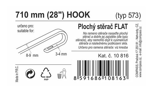 Stěrač FLAT BULK (HOOK) 28"/710mm